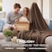 Bedsure GentleSoft Brown Fleece Blanket for Couch Cozy Soft Blankets for Women Cute Small Throws for Girls 50x60 Inches