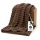 Bedsure GentleSoft Brown Fleece Blanket for Couch Cozy Soft Blankets for Women Cute Small Throws for Girls 50x60 Inches