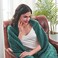 inhand Knitted Throw Blankets for Couch and Bed Soft Cozy Knit Blanket with Tassel Blue Lightweight Decorative Blankets and Throws Farmhouse Warm Woven Blanket for Men and Women 60x80