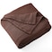 Carriediosa 100 Cotton Muslin Throw Blanket 108 X 90 King Size4Layers Summer Gauze Throws for Bed CouchSoft Lightweight Breathable Linen Blankets Bedspread for Adults All SeasonDark Brown