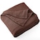 Carriediosa 100 Cotton Muslin Throw Blanket 108 X 90 King Size4Layers Summer Gauze Throws for Bed CouchSoft Lightweight Breathable Linen Blankets Bedspread for Adults All SeasonDark Brown