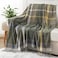 BATTILO HOME Olive Green Plaid Throw Blanket for Couch Army Green Plaid Blanket Buffalo Checkered Blankets Lightweight Farmhouse Outdoor Throw Blankets for Bed Sofa 50x60