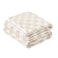 SANACYNA 100 Cotton Muslin Blanket 6Layer Gauze Cream Grid Cooling Blanket Lightweight Soft and Breathable Blanket for Sofa Couch Bed Coverlet Both Sides Cream Throw 50x60