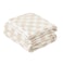 SANACYNA 100 Cotton Muslin Blanket 6Layer Gauze Cream Grid Cooling Blanket Lightweight Soft and Breathable Blanket for Sofa Couch Bed Coverlet Both Sides Cream Throw 50x60