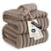 Bedsure GentleSoft Light Brown Fleece Blanket for Couch Cozy Soft Blankets for Women Cute Small Throws for Girls 108x90 Inches