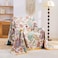 XIBLC Boho Throw Blanket for Bed 100 Cotton Soft Rustic Quilt Fall Blanket 50x60 Floral Printed Farmhouse Decor Bed Blankets All Season Rustic Reversible Bohemian Throw Quilt