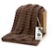 Bedsure GentleSoft Brown Fleece Blanket for Couch Cozy Soft Blankets for Women Cute Small Throws for Girls 60x80 Inches