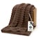 Bedsure GentleSoft Brown Fleece Blanket for Couch Cozy Soft Blankets for Women Cute Small Throws for Girls 60x80 Inches