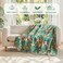 MSGKV Boho Throw Blanket 50x60 Floral Blankets for Couch 100 Cotton Chair Sofa Throws Lightweight Farmhouse Muslin Summer Breathable Bed Blankets Home Decor All Seasons