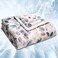 LLanCL Floral Print Cooling Blankets for Hot Sleepers Cool Like Ice Cream Blanket for Summer Lightweight DoubleSided Cooling Comforter Quilt Throw Size 47 x 59 Blue