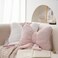 GKWW 2Pack Soft Furry Bow Throw Pillows Cute Bowknot Plush Pillow Home Decor Stuffed Bow Lumbar Pillow for Bed Couch Living Room Decor PinkWhite
