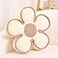 Kcvvcr Flower Pillow Soft Flower Shaped Floor Cushion Decorative Throw Pillow Cute Seating Cushion Plush Pillows for Sofa Couch Bed PP Cotton Fill 177 Inch Ivory