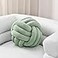 Sioloc Soft Knot Ball PillowsRound Throw Pillow Cushion Home Decoration Plush PillowThrow Knotted Pillow Handmade Round Plush Pillow137inchesGreen