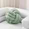 Sioloc Soft Knot Ball PillowsRound Throw Pillow Cushion Home Decoration Plush PillowThrow Knotted Pillow Handmade Round Plush Pillow137inchesGreen