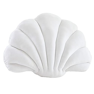 Patty Both Seashell Decorative Pillow Velvet Seashell Throw Pillow Sea Shell Shaped Throw Pillow Decorative Pillows for Bed Couch Home Office Decor White Medium172 132in 055kg