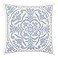 Laura Ashley Home Throw Pillow with Envelope Closure Elegant Home Decor for Bed or Sofa Mila Blue 18 x 18