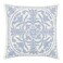 Laura Ashley Home Throw Pillow with Envelope Closure Elegant Home Decor for Bed or Sofa Mila Blue 18 x 18