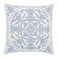 Laura Ashley Home Throw Pillow with Envelope Closure Elegant Home Decor for Bed or Sofa Mila Blue 18 x 18