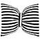 Poowe Black and White Striped Bow Pillow Sofa Decor CushionsDecorative Reversible Pillow Cushion for Bed Couch Office 177 x 137 Inch