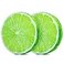 HYSEAS Round Throw Pillows 14 Inch Lemon 3D Print Decorative Plush Funny Fruit Stuffed Cushions Seat Pad for Couch Chair Floor Sofa 2 Pack