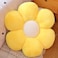 lannery Flower Plush Throw Pillows Flower Floor Pillow Seating Cushion Toy for Reading Room Watching TV 118 Yellow2