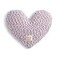 DEMDACO Giving Collection Lavender Purple Weighted Heart Pillow for Bedding Decorative Throw Meaningful Gift Idea Handmade Luxurious Soft Cozy 185 Lbs