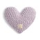DEMDACO Giving Collection Lavender Purple Weighted Heart Pillow for Bedding Decorative Throw Meaningful Gift Idea Handmade Luxurious Soft Cozy 185 Lbs