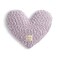 DEMDACO Giving Collection Lavender Purple Weighted Heart Pillow for Bedding Decorative Throw Meaningful Gift Idea Handmade Luxurious Soft Cozy 185 Lbs