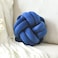 VBGYA Knot Pillow Ball Soft Decorative Throw Pillows Cushion 11 Inch Round Plush Knotted Pillows Navy Blue Pillow Modern Home Throw Knot Decorative Cushion for Bedroom Sofa Couch