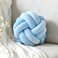 VBGYA Knot Pillow Ball Soft Home Decorative Throw Pillows Cushion Round Changeability Knotted Pillows Modern Home Handmade Cushions for Bedroom Sofa Couch 8 Inch Light Blue