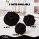 Uvvyui Knot Pillow Ball Soft Home Decorative Pillows Round Throw Pillow Handmade Knotted Plush Pillow Round Boucle Pillow Cushion 11 Inches Black
