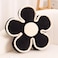 Kcvvcr Soft Flower Shaped Floor Cushion Plush Decorative Throw Pillow Cute Seating Cushion Room Decor Pillow for Sofa Couch Bed 137 Inch Black