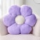 Kcvvcr Lavender Flower Pillow Cute Decorative Shaped Throw Pillow With Faux Rabbit Fur 149 Soft Plush Floor Pillows Room Decor for Bedroom Living Room