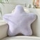 Xiashrk Star Pillow Decorative Throw Pillows for Bed Couch 15 Star Shaped Pillow Plush Floor Cushions Room Decor Pillow with Soft Faux Rabbit Fur for Sofa Bedroom Living Room