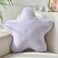 Xiashrk Star Pillow Decorative Throw Pillows for Bed Couch 15 Star Shaped Pillow Plush Floor Cushions Room Decor Pillow with Soft Faux Rabbit Fur for Sofa Bedroom Living Room