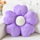 Ddliury Flower Pillow Flower Shaped Pillow Decorative Throw Pillows for Bed Couch Cute Daisy Pillow Dorm Decor Floor Seating Cushion Dark Purple 15 Inches