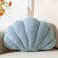 XIAIJIA Seashell Throw Pillows Shell Shaped Pillow Blue Sea Shell Pillows for Bed Seashell Decorative Pillow Soft Plush Pillow Sea Couch Decoration13 X 10 inch