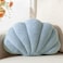 XIAIJIA Seashell Throw Pillows Shell Shaped Pillow Blue Sea Shell Pillows for Bed Seashell Decorative Pillow Soft Plush Pillow Sea Couch Decoration13 X 10 inch