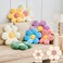 Kcvvcr Blue Flower Pillow 149 Cute Flower Shaped Floor Pillow Aesthetic Floral Plush Daisy Decorative Throw Pillows for Bed Sofa Couch