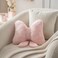 Novohive Bow Pillow Throw Pillows Butterfly Shaped Decorative Cute Pillows for Bed Sofa Cute Home DecorPink 10 8inch