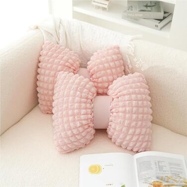 UNWAAT 2 Pcs Bow Shaped Throw Pillow Bowknot Cushion Bow Lumbar Pillow Home Decorative Throw Pillows for Bed Couch Living Room Decor