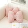 UNWAAT 2 Pcs Bow Shaped Throw Pillow Bowknot Cushion Bow Lumbar Pillow Home Decorative Throw Pillows for Bed Couch Living Room Decor