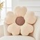 Kcvvcr Flower Throw Pillow Cute Flower Shaped Pillow Decorative Throw Pillow for Bed Couch Soft Daisy Pillows Floor Seating Cushion Cushions 149 Inch IvoryBrown