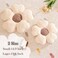 Kcvvcr Flower Throw Pillow Cute Flower Shaped Pillow Decorative Throw Pillow for Bed Couch Soft Daisy Pillows Floor Seating Cushion Cushions 149 Inch IvoryBrown