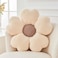 Kcvvcr Flower Throw Pillow Cute Flower Shaped Pillow Decorative Throw Pillow for Bed Couch Soft Daisy Pillows Floor Seating Cushion Cushions 149 Inch IvoryBrown