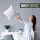 Utopia Bedding Throw Pillows Set of 1 White 28 x 28 Inches Down Alternative Pillows for Bed Sofa and Couch Fluffy Decorative Stuffer Pillow for Indoors Outdoors