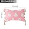 Bunny Chorus Halloween Decor Throw Pillows Cute Pink White Ghost Halloween Pillow Plush Ghosts Pink Soft Cushion Decorations with Boho Tassels for Kids Home Sofa Bed Office Couch Living Room