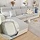 Yoovat Couch Cushion Covers for Sofa Couch Covers WearResistant Universal Sofa Cover Washable Stretch for Sectional Slipcovers TextureLight GrayBack Cover L