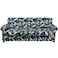 hyha Couch Cover Floral Pattern Stretch Printed 4 Pieces Sofa Slipcovers for 3 Separate Cushion Couch Washable Furniture Protector for DogsSofa Leaves