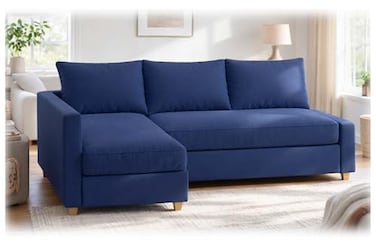 Easy Slipcover Durable Polyester Flax Friheten Sleeper Sofa Cover Replacement is Compatible with IKEA Friheten Sofa Bed Or Corner Or Sectional Slipcover Sofa Cover Only Polyester Blue Right Arm Longer
